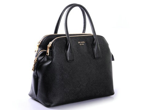 2014 Prada Saffiano Cuir Leather Tote Bag BN2560 black